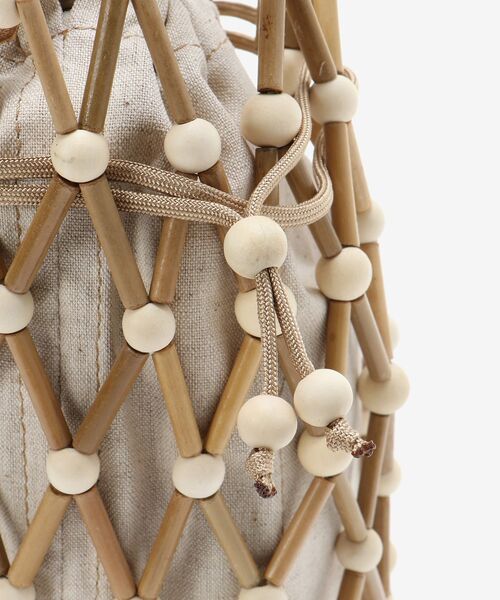 le.coeur blanc（ルクールブラン）の「BAGMATI ウッドビーズバッグ（かごバッグ・レディース・オフホワイト・FREE）」の22枚目の写真