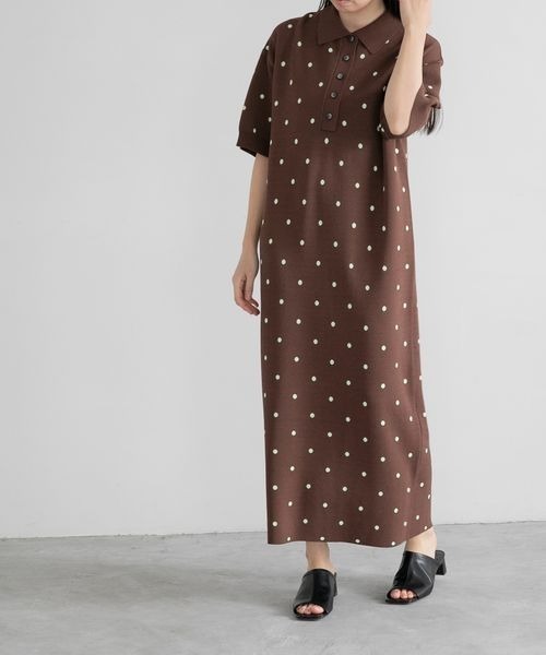 ｄｏｔポロニットｓｓ ワンピース ワンピース Yuw ユウ のファッション通販 Zozotown