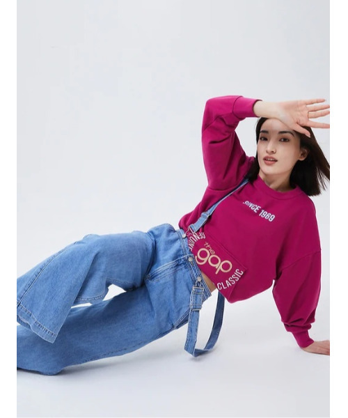 GAP(ギャップ)の「FREE&FLOW デニム サスペンダー サロペット(サロペット/オーバーオール・レディース・ライトインディゴブルー・30/23/24/25/26/27/28/29)」の7枚目の写真