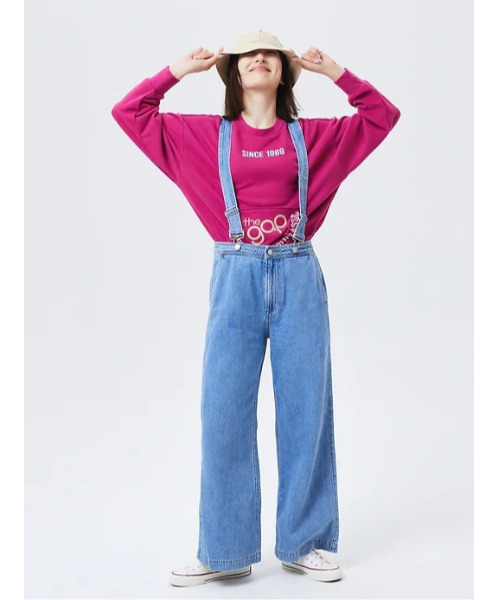 GAP(ギャップ)の「FREE&FLOW デニム サスペンダー サロペット(サロペット/オーバーオール・レディース・ライトインディゴブルー・30/23/24/25/26/27/28/29)」の11枚目の写真