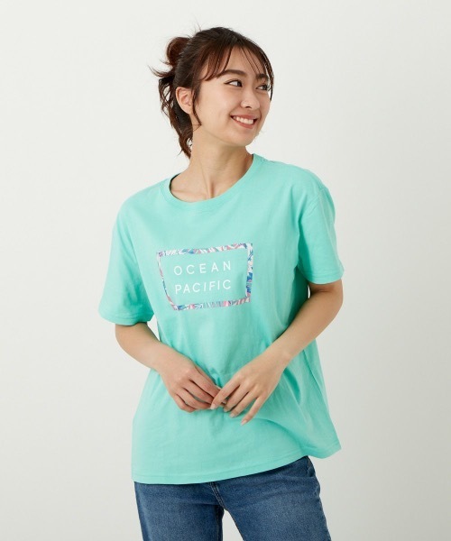 Ocean Pacific（オーシャンパシフィック）の「【OP:オーピー】レディースロゴTシャツ（Tシャツ/カットソー・レディース・ホワイト/グリーン/チャコール・MEDIUM/LARGE）」の18枚目の写真