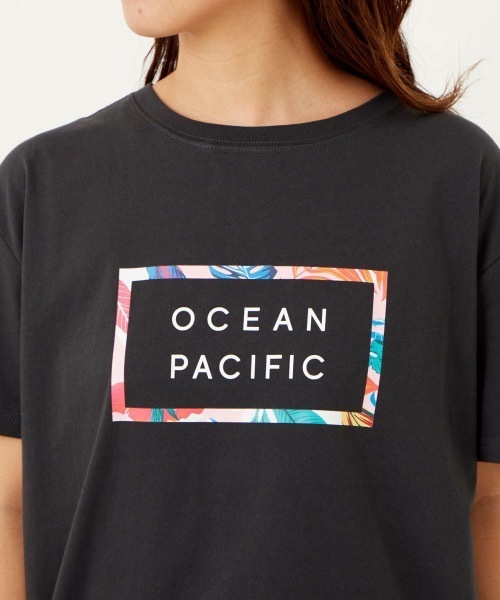 Ocean Pacific（オーシャンパシフィック）の「【OP:オーピー】レディースロゴTシャツ（Tシャツ/カットソー・レディース・ホワイト/グリーン/チャコール・MEDIUM/LARGE）」の17枚目の写真