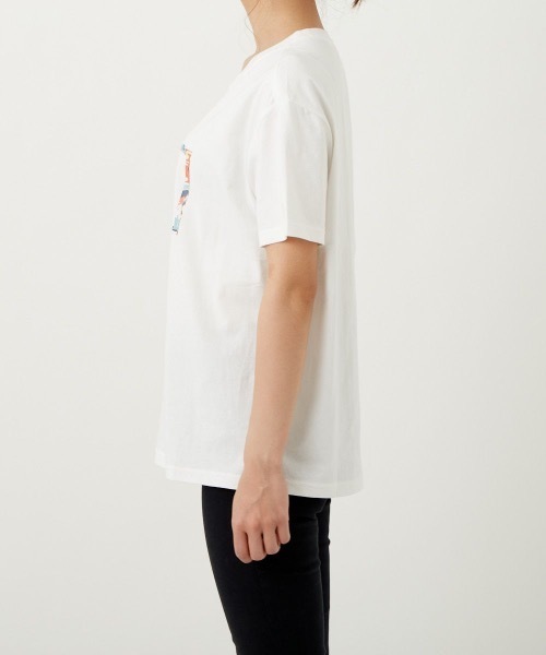 Ocean Pacific（オーシャンパシフィック）の「【OP:オーピー】レディースロゴTシャツ（Tシャツ/カットソー・レディース・ホワイト/グリーン/チャコール・MEDIUM/LARGE）」の4枚目の写真