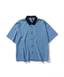 「INASTUDIOS SELECT」ルーズフィット ポリストレッチ クレリックシャツ