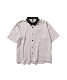 「INASTUDIOS SELECT」ルーズフィット ポリストレッチ クレリックシャツ