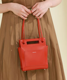 Ray BEAMS | YAHKI / ダブル フェイス スクエア バッグ(トートバッグ)