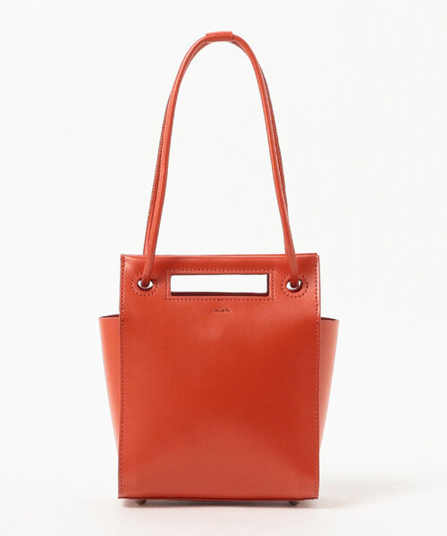 Ray BEAMS(レイビームス)の「YAHKI / ダブル フェイス スクエア バッグ(トートバッグ・レディース・レッド系その他6/ブラック・ONE SIZE)」の7枚目の写真