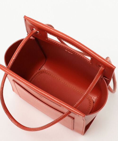 Ray BEAMS(レイビームス)の「YAHKI / ダブル フェイス スクエア バッグ(トートバッグ・レディース・レッド系その他6/ブラック・ONE SIZE)」の13枚目の写真