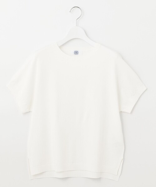 J.PRESS Ladies(J.プレス レディス)の「【WEB限定カラーあり・洗える・イージーケア】コンフォートストレッチ ニット(ニット/セーター・レディース・スモーキーグリーン系/ふじ色系/オレンジ系/ホワイト系・SMALL)」の14枚目の写真