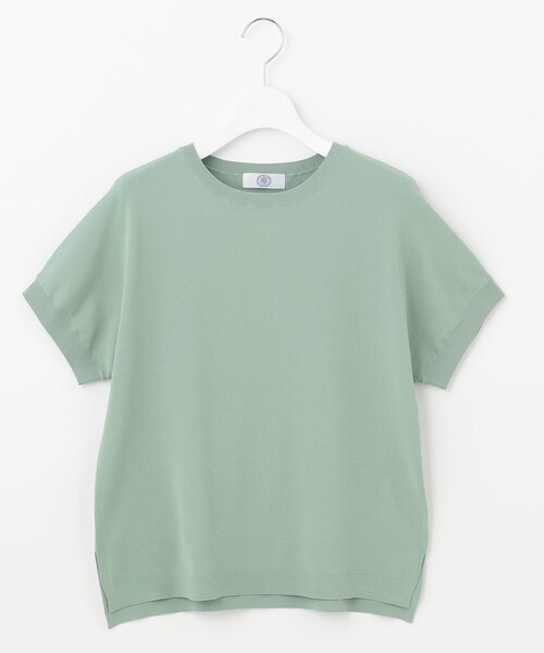 J.PRESS Ladies(J.プレス レディス)の「【WEB限定カラーあり・洗える・イージーケア】コンフォートストレッチ ニット(ニット/セーター・レディース・スモーキーグリーン系/ふじ色系/オレンジ系/ホワイト系・SMALL)」の13枚目の写真