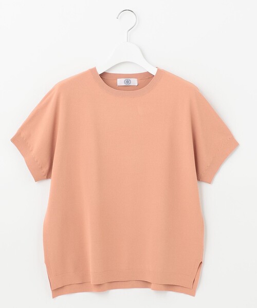 J.PRESS Ladies(J.プレス レディス)の「【WEB限定カラーあり・洗える・イージーケア】コンフォートストレッチ ニット(ニット/セーター・レディース・スモーキーグリーン系/ふじ色系/オレンジ系/ホワイト系・SMALL)」の12枚目の写真