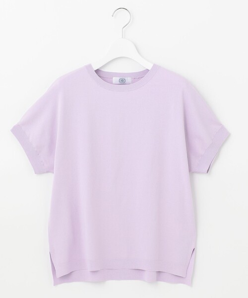 J.PRESS Ladies(J.プレス レディス)の「【WEB限定カラーあり・洗える・イージーケア】コンフォートストレッチ ニット(ニット/セーター・レディース・スモーキーグリーン系/ふじ色系/オレンジ系/ホワイト系・SMALL)」の11枚目の写真