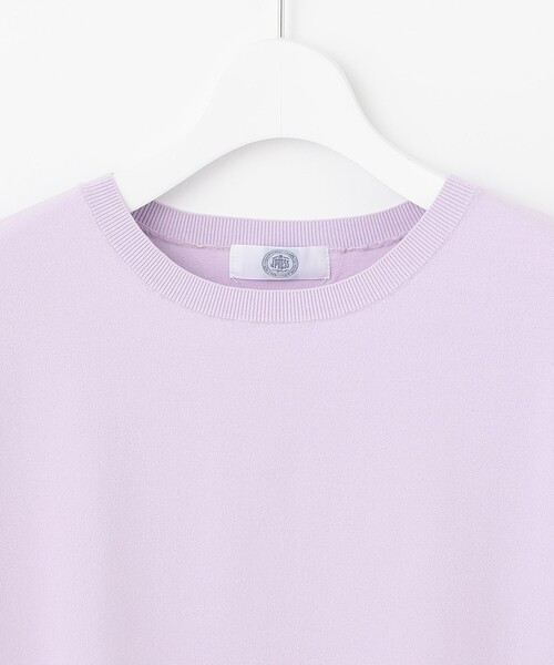 J.PRESS Ladies(J.プレス レディス)の「【WEB限定カラーあり・洗える・イージーケア】コンフォートストレッチ ニット(ニット/セーター・レディース・スモーキーグリーン系/ふじ色系/オレンジ系/ホワイト系・SMALL)」の9枚目の写真