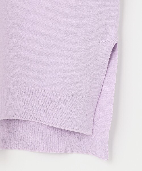 J.PRESS Ladies(J.プレス レディス)の「【WEB限定カラーあり・洗える・イージーケア】コンフォートストレッチ ニット(ニット/セーター・レディース・スモーキーグリーン系/ふじ色系/オレンジ系/ホワイト系・SMALL)」の7枚目の写真