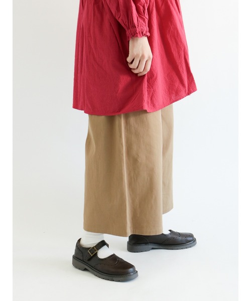 Samansa Mos2（サマンサ モスモス）の「ゆるストレートカラーパンツ（その他パンツ・レディース・ベージュ/ネイビー/ピンク/ミント/キナリ・ﾌﾘ-）」の3枚目の写真