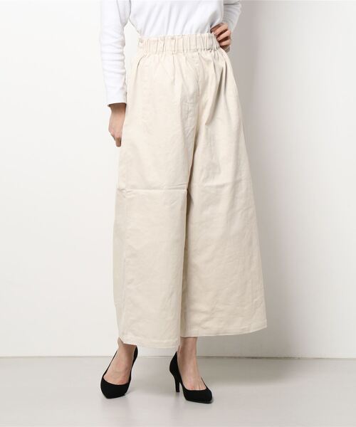 Samansa Mos2（サマンサ モスモス）の「ゆるストレートカラーパンツ（その他パンツ・レディース・ベージュ/ネイビー/ピンク/ミント/キナリ・ﾌﾘ-）」の8枚目の写真