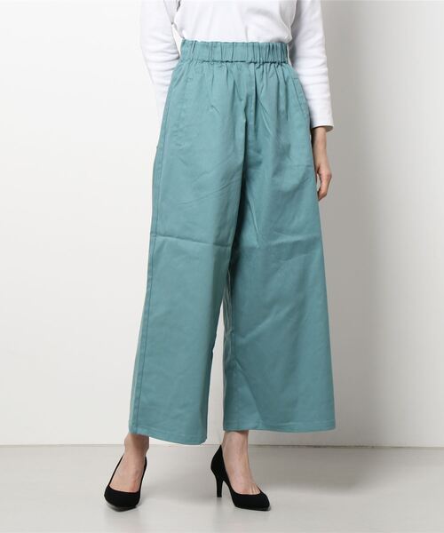 Samansa Mos2（サマンサ モスモス）の「ゆるストレートカラーパンツ（その他パンツ・レディース・ベージュ/ネイビー/ピンク/ミント/キナリ・ﾌﾘ-）」の10枚目の写真