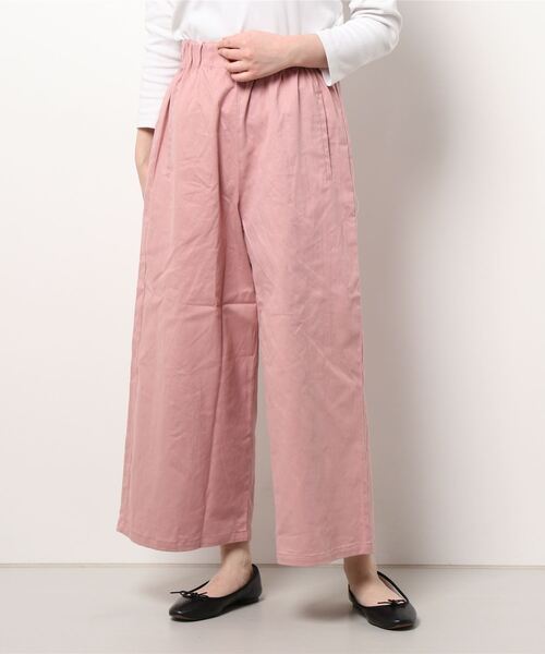 Samansa Mos2（サマンサ モスモス）の「ゆるストレートカラーパンツ（その他パンツ・レディース・ベージュ/ネイビー/ピンク/ミント/キナリ・ﾌﾘ-）」の11枚目の写真