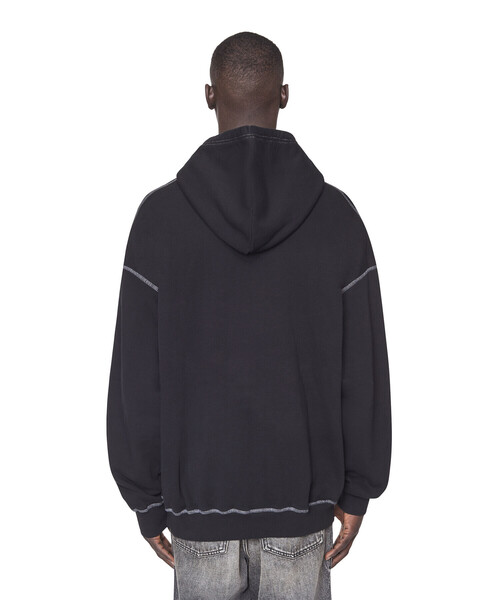 DIESEL（ディーゼル）の「メンズ パーカー コットンフリース（パーカー・メンズ・ホワイト/ブラック・SMALL/MEDIUM/XX-LARGE/LARGE/X-LARGE/X-SMALL）」の22枚目の写真