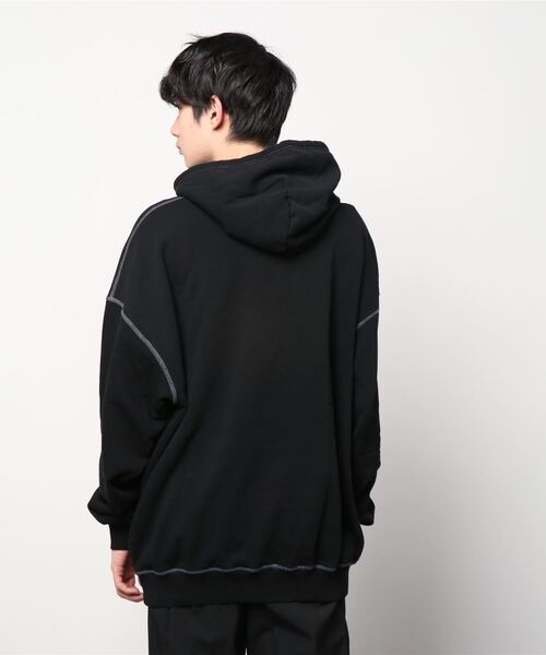 DIESEL（ディーゼル）の「メンズ パーカー コットンフリース（パーカー・メンズ・ホワイト/ブラック・SMALL/MEDIUM/XX-LARGE/LARGE/X-LARGE/X-SMALL）」の3枚目の写真