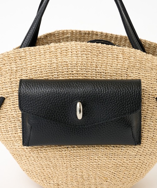 TOFF&LOADSTONE（トフアンドロードストーン）の「【TOFF&LOADSTONE】バスケットバッグ/Hybrid Basket/L（かごバッグ・レディース・ブラック・ONE SIZE）」の9枚目の写真