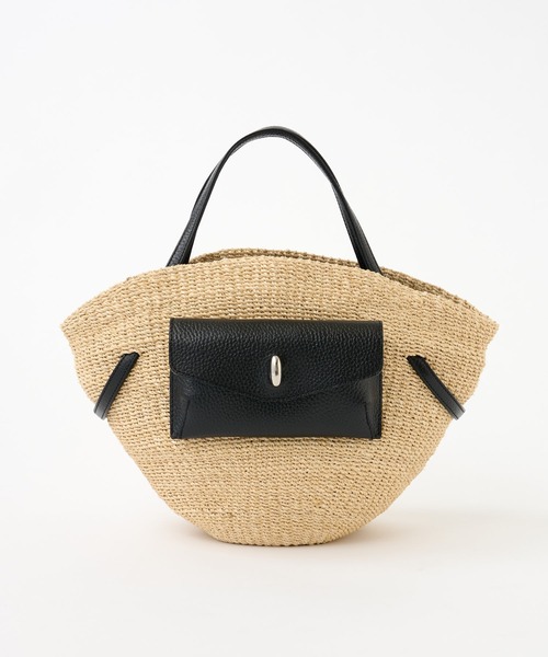 TOFF&LOADSTONE（トフアンドロードストーン）の「【TOFF&LOADSTONE】バスケットバッグ/Hybrid Basket/L（かごバッグ・レディース・ブラック・ONE SIZE）」の4枚目の写真