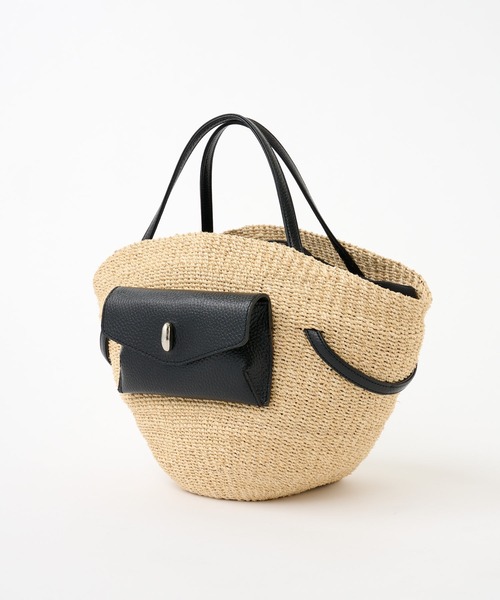 TOFF&LOADSTONE（トフアンドロードストーン）の「【TOFF&LOADSTONE】バスケットバッグ/Hybrid Basket/L（かごバッグ・レディース・ブラック・ONE SIZE）」の5枚目の写真