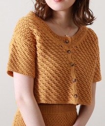 Cheek | 透かし編ニットカーディガン(カーディガン/ボレロ)