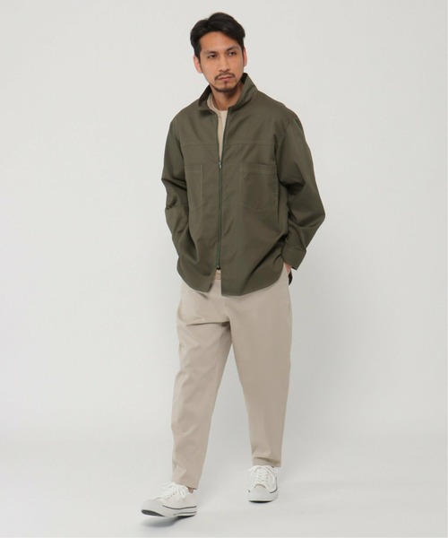 ikka(イッカ)の「スタンドジップシャウター(ブルゾン・メンズ・ネイビー/オリーブ・L/M/XL/S)」の4枚目の写真