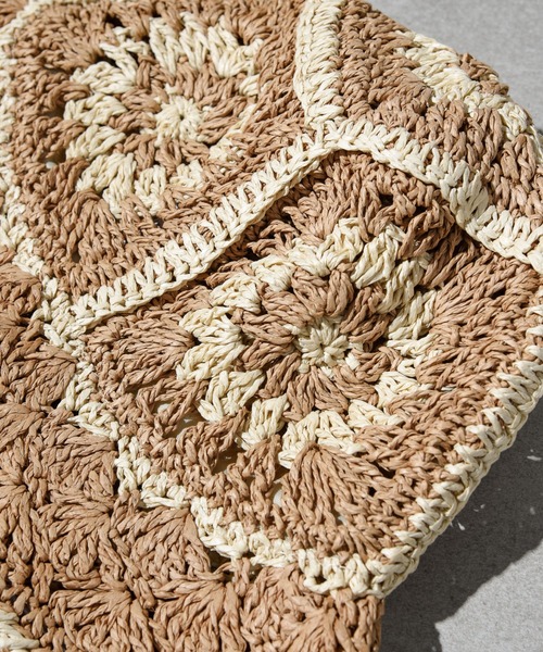 CALIFORNIA OUTFITTERS（カリフォルニア アウトフィッターズ）の「フラワークロシェ編みペーパーハット（ハット・レディース・ブラック/ベージュ/グリーン・ONE SIZE）」の13枚目の写真