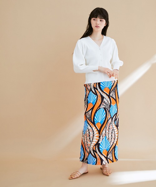 人気 ODILE JACOBS アフリカンプリントスカート 人気 ODILE JACOBS アフリカンプリントスカート