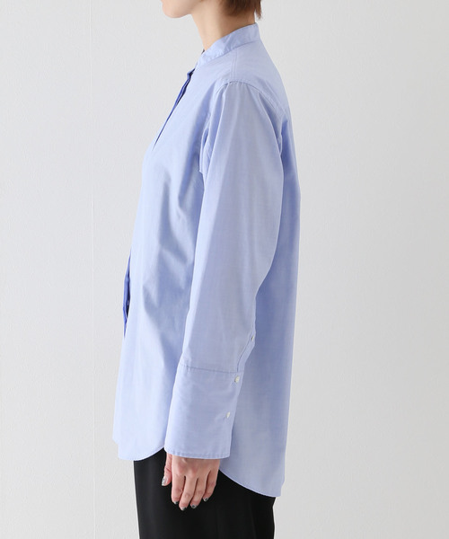 セール】ブラッシュスタンディングカラーシャツ（シャツ/ブラウス