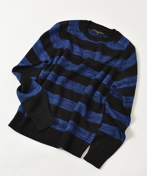 SHIPS JET BLUE（シップスジェットブルー）の「SHIPS GENERAL SUPPLY(シップスジェネラルサプライ):コットンリネンクルーネックニット15SS（ニット/セーター・メンズ・ナチュラル/ダークグレー/ブラック/レッド/コバルトブルー/ダークブルー/グレー/ネイビー/ライトブルー/サンドベージュ/ブルー系その他/ロイヤルブルー/オフホワイト/ブルー・LARGE/SMALL/X-LARGE/MEDIUM）」の10枚目の写真