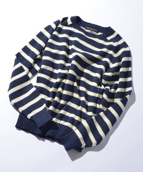 SHIPS JET BLUE（シップスジェットブルー）の「SHIPS GENERAL SUPPLY(シップスジェネラルサプライ):コットンリネンクルーネックニット15SS（ニット/セーター・メンズ・ナチュラル/ダークグレー/ブラック/レッド/コバルトブルー/ダークブルー/グレー/ネイビー/ライトブルー/サンドベージュ/ブルー系その他/ロイヤルブルー/オフホワイト/ブルー・LARGE/SMALL/X-LARGE/MEDIUM）」の11枚目の写真