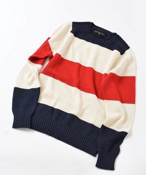 SHIPS JET BLUE（シップスジェットブルー）の「SHIPS GENERAL SUPPLY(シップスジェネラルサプライ):コットンリネンクルーネックニット15SS（ニット/セーター・メンズ・ナチュラル/ダークグレー/ブラック/レッド/コバルトブルー/ダークブルー/グレー/ネイビー/ライトブルー/サンドベージュ/ブルー系その他/ロイヤルブルー/オフホワイト/ブルー・LARGE/SMALL/X-LARGE/MEDIUM）」の14枚目の写真