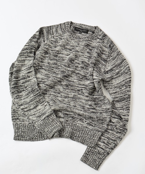 SHIPS JET BLUE（シップスジェットブルー）の「SHIPS GENERAL SUPPLY(シップスジェネラルサプライ):コットンリネンクルーネックニット15SS（ニット/セーター・メンズ・ナチュラル/ダークグレー/ブラック/レッド/コバルトブルー/ダークブルー/グレー/ネイビー/ライトブルー/サンドベージュ/ブルー系その他/ロイヤルブルー/オフホワイト/ブルー・LARGE/SMALL/X-LARGE/MEDIUM）」の5枚目の写真