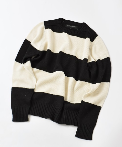 SHIPS JET BLUE（シップスジェットブルー）の「SHIPS GENERAL SUPPLY(シップスジェネラルサプライ):コットンリネンクルーネックニット15SS（ニット/セーター・メンズ・ナチュラル/ダークグレー/ブラック/レッド/コバルトブルー/ダークブルー/グレー/ネイビー/ライトブルー/サンドベージュ/ブルー系その他/ロイヤルブルー/オフホワイト/ブルー・LARGE/SMALL/X-LARGE/MEDIUM）」の3枚目の写真