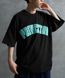 【JOKER】ルーズシルエット アメカジ 発泡 プリント カレッジロゴ 春服 ビッグTシャツ メンズ 春服