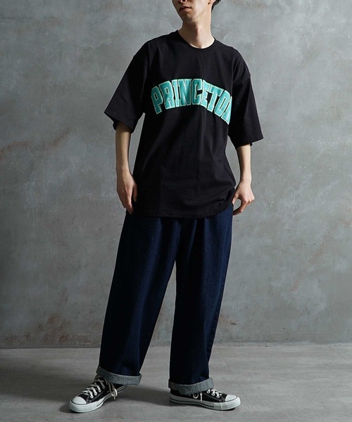 JOKER（ジョーカー）の「【JOKER】ルーズシルエット アメカジ 発泡 プリント カレッジロゴ 春服 ビッグTシャツ メンズ 春服（Tシャツ/カットソー・メンズ・ホワイト/ブラック/グレー/イエロー/グリーン/ホワイト系その他/グレー系その他・M/L）」の18枚目の写真