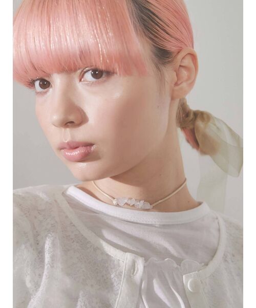 merry jenny（メリージェニー）の「パールコードロングチョーカー（チョーカー・レディース・ブラック/ベージュ・FREE）」の8枚目の写真