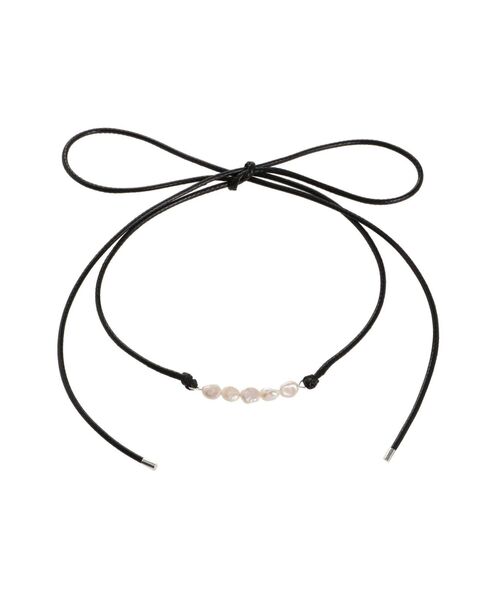 merry jenny（メリージェニー）の「パールコードロングチョーカー（チョーカー・レディース・ブラック/ベージュ・FREE）」の13枚目の写真