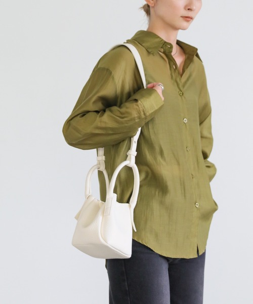 select MOCA(セレクトモカ)の「フェイクレザートートショルダーバッグ(ショルダーバッグ・レディース・ブラック/オフホワイト・FREE)」の12枚目の写真