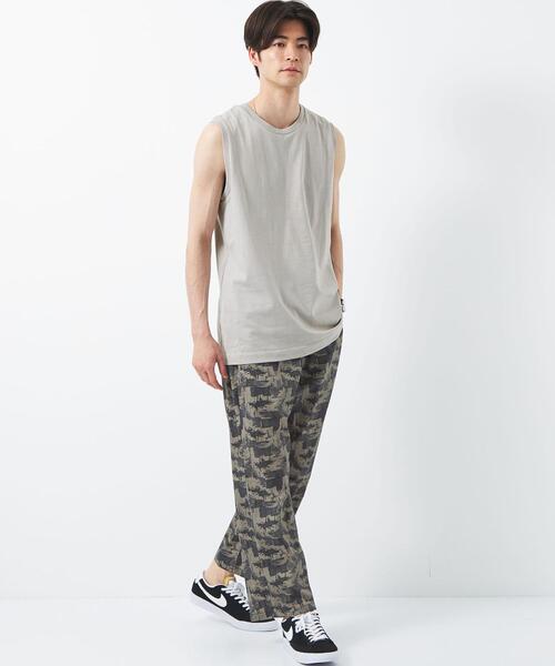 green label relaxing(グリーンレーベルリラクシング)の「SC ドライコットン ノースリーブ Tシャツ -吸水速乾-(タンクトップ・メンズ・ホワイト/ライトグレー/ブラック・S/XXL/L/XL/M)」の15枚目の写真