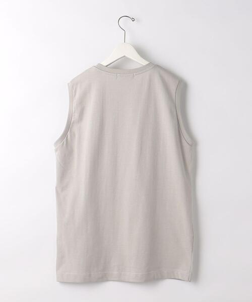 green label relaxing(グリーンレーベルリラクシング)の「SC ドライコットン ノースリーブ Tシャツ -吸水速乾-(タンクトップ・メンズ・ホワイト/ライトグレー/ブラック・S/XXL/L/XL/M)」の6枚目の写真