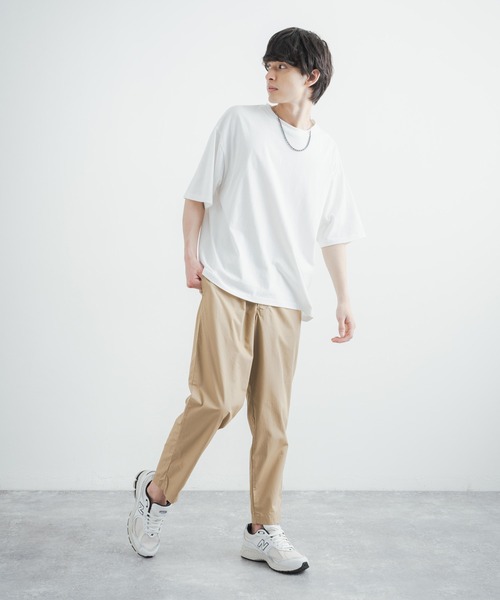 Betty Smith(ベティスミス)の「国産/日本製 ワイドテーパードアンクルペダルパンツ(その他パンツ・メンズ・ブラック/ベージュ/カーキ・S/M/L)」の10枚目の写真