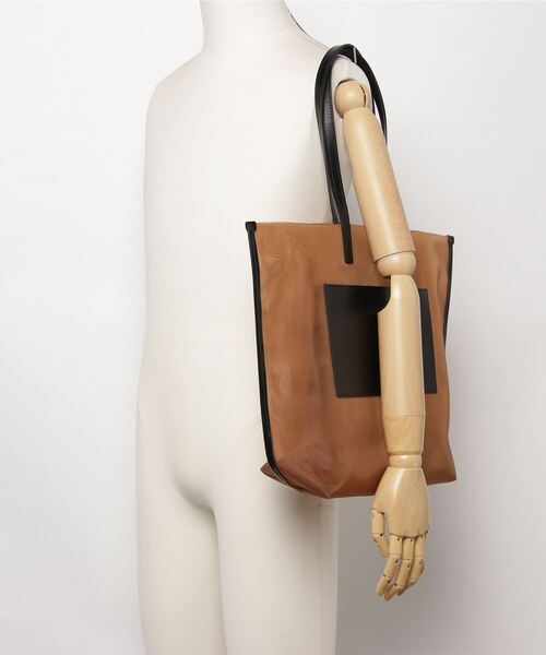 THE PURSE（ザパース  ）の「THE PURSE（ザパース）チュールトートM（トートバッグ・メンズ・ブラウン・FREE）」の3枚目の写真