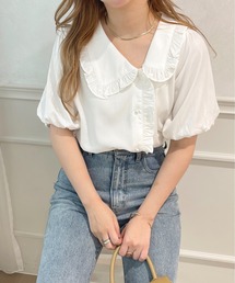 アシンメトリーフリルブラウス【ZOZOTOWN限定アイテム】