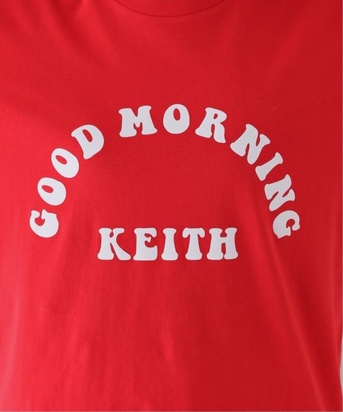 JOINT WORKS(ジョイントワークス)の「【GOOD MORNING KEITH/グッドモーニングキース】RED TEE(Tシャツ/カットソー・レディース・レッド・MEDIUM)」の10枚目の写真
