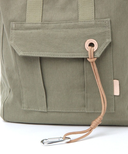 studio CLIP（スタディオクリップ）の「キャンバス2WAYリュック（バックパック/リュック・レディース・カーキ/ナチュラル・FREE）」の21枚目の写真