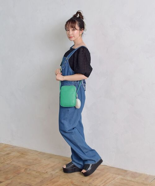 ems excite(エムズエキサイト)の「ミニショルダーBAG(ショルダーバッグ・レディース・ナチュラル/ブラック/グリーン・ONE SIZE)」の4枚目の写真